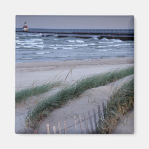 Imã NA, EUA, Michigan, Berrien County, Rua.