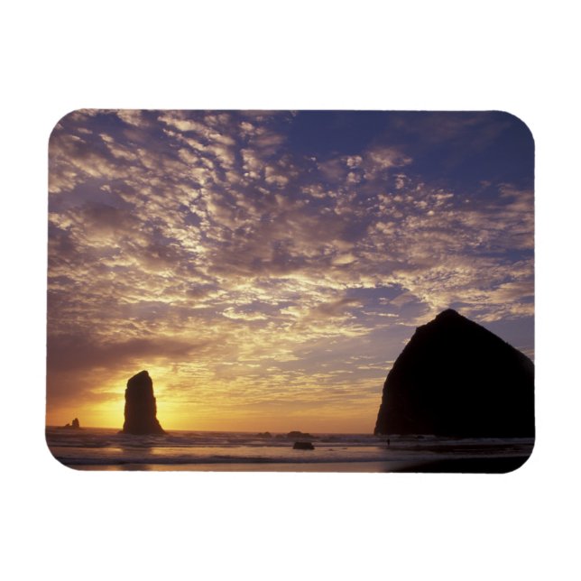 Ímã NA, EUA, Oregon, Costa de Oregon, Canon Beach com (Horizontal)
