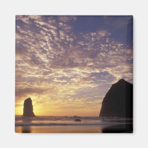 Imã NA, EUA, Oregon, Costa de Oregon, Canon Beach com
