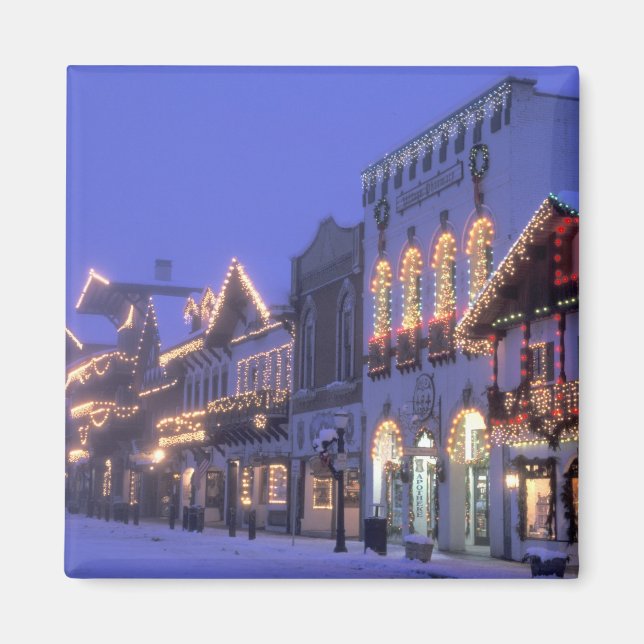 Imã NA, EUA, Washington, Leavenworth. Rua Principal (Frente)