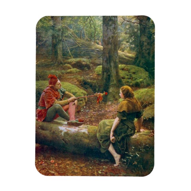 Ímã Na Floresta de Arden, c. 1892 por John Collier (Vertical)