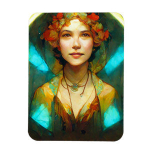 Ímã Na Light Art Nouveau Fantasy