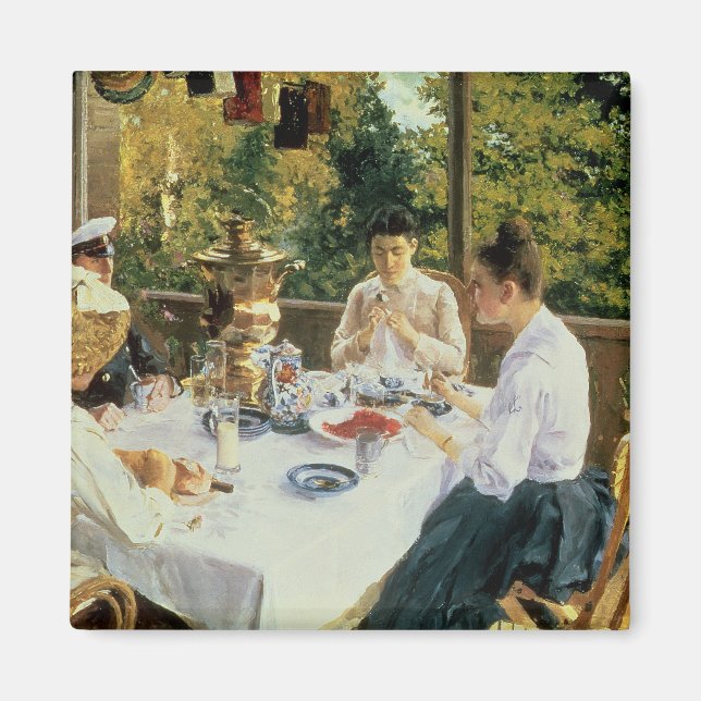 Imã Na Mesa de chá, 1888 (Frente)