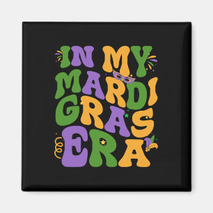 Imã Na Minha Época Mardi Gras Retro Groovy Fleur De Li