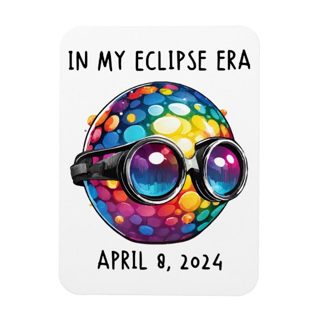 Ímã Na Minha Era de Eclipse Solar de 2024 (Vertical)