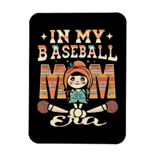 Ímã Na Minha Era de Mãe de Beisebol