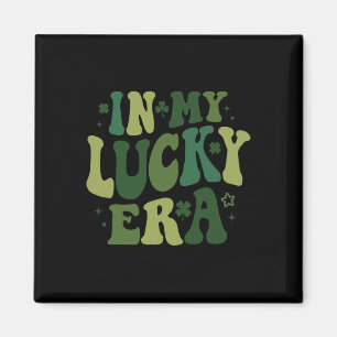 Imã Na Minha Era Sortuda Groovy St Patricks Day Shamro