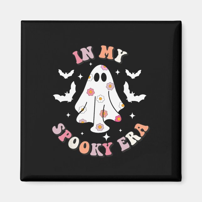 Imã Na Minha Era Spooky Retro Groovy Cute Ghost Spooky (Frente)