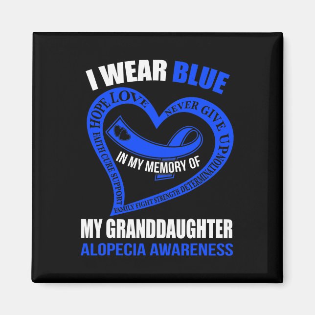 Imã Na minha memória da minha neta ALOPECIA AWARENES (Frente)