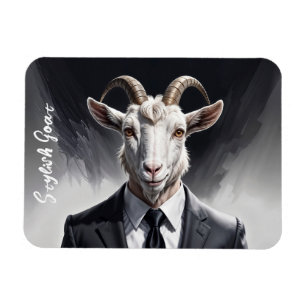 Ímã Na moda, advogado, olha gravata preta, chifres de 