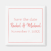 Na moda Coral e ímã branco