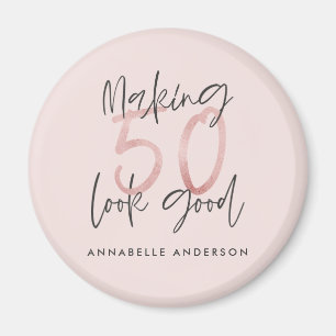 Imã na moda de aniversário de 50 anos