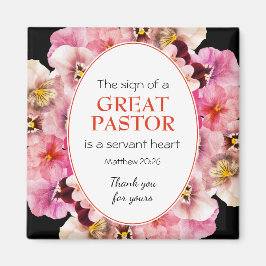 Imã Na moda PASTOR APPRECIANT SERVANT Floral