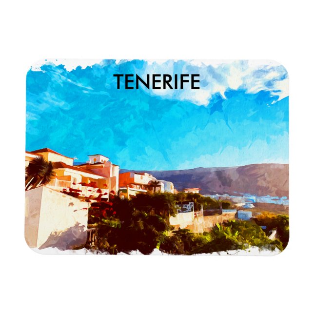 Ímã Na moda Tenerife Espanha Ilhas Canárias (Horizontal)