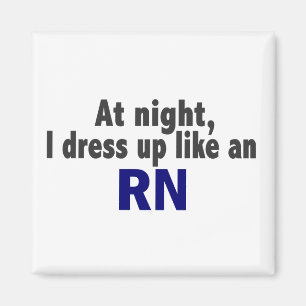 Imã Na noite eu visto-me acima como um RN