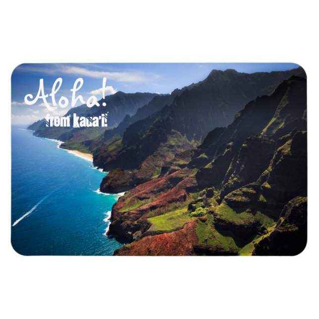 Ímã Na Pali Coastline na Ilha de Kauai, Havaí (Horizontal)