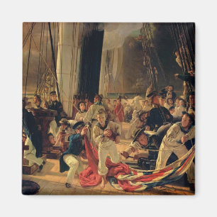 Imã Na plataforma durante uma batalha de mar, 1855
