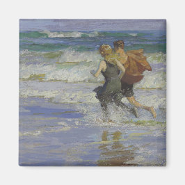 Imã Na praia (por Edward Henry Potthast)
