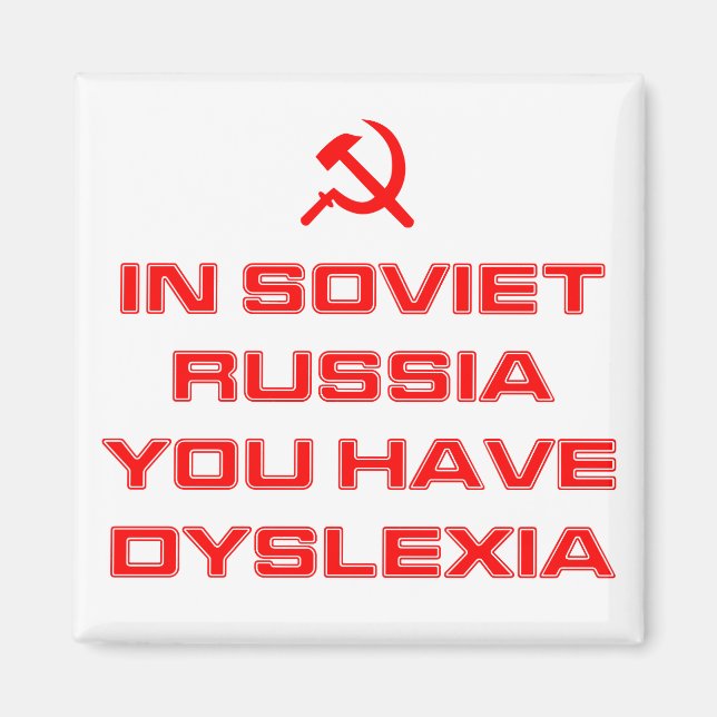 Imã Na Rússia Soviética Você Tem Dislexia (Frente)
