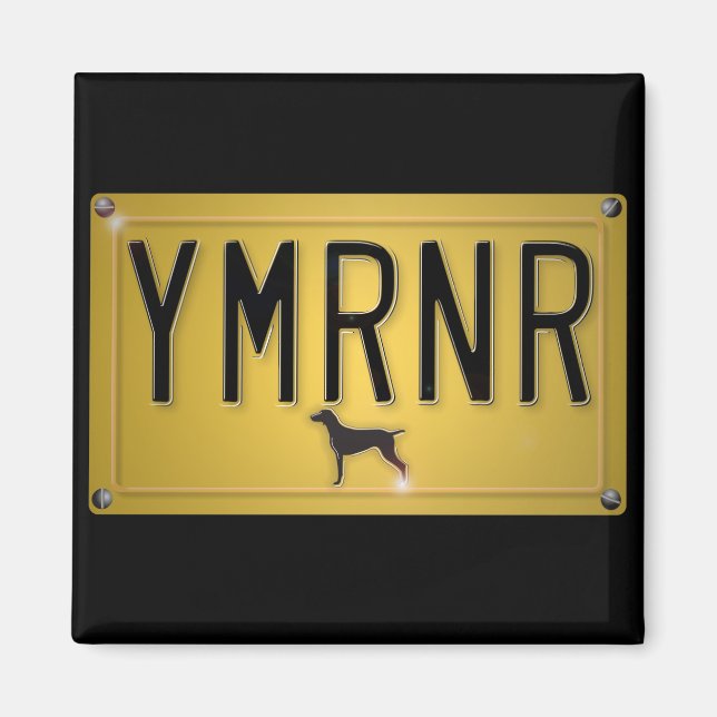 Imã Nação do Weimaraner : Placa de Licença YMRNR (Frente)