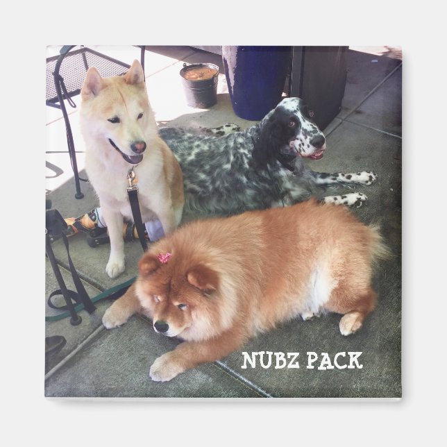 Imã NAÇÃO NUBZ. Quadrada (Frente)