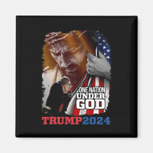 Imã Nação Sob Deus Presidente Trump 2024 America Chri