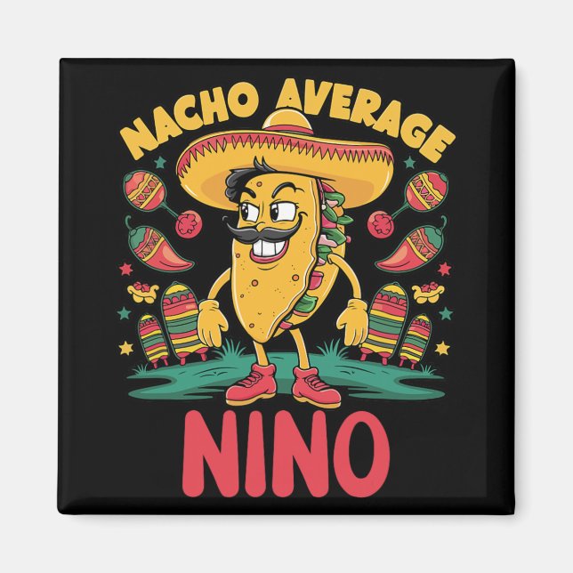 Imã Nacho Average Nino Mexicano Correspondente Cinco D (Frente)