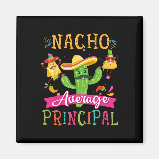 Imã Nacho Diretor Médio Cômico Cacto Mexicano Cinco (Frente)