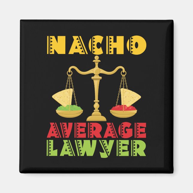 Imã Nacho Média Advogado Funny Cinco de Mayo (Frente)