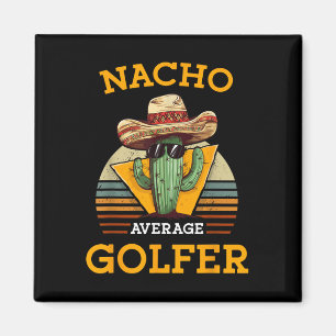 Imã Nacho Média Golfer Engraçado Jogador de Golfe Mexi