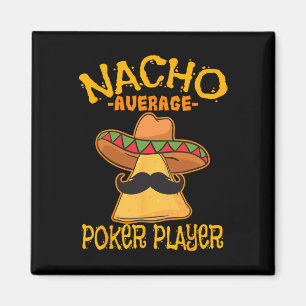 Imã Nacho Média Jogador de Poker Mexicano Jogos de Car