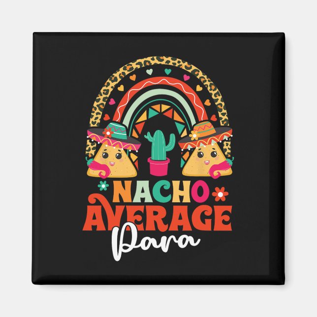 Imã Nacho Média Paraprofissional Cinco De Mayo Mexican (Frente)