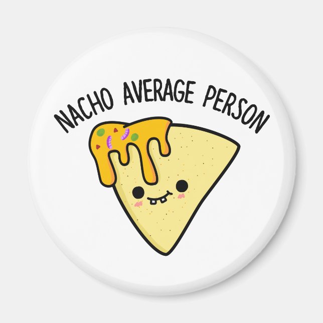 Imã Nacho Média Pessoa Engraçada Comida (Frente)