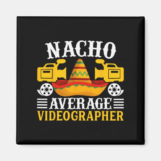 Imã Nacho Média Videógrafo - Engraçado Cinco De Mayo V (Frente)