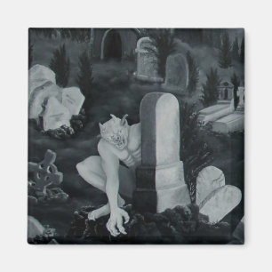 Imã Nachts auf dem Friedhof - Teufel