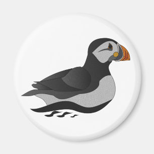 Imã Nadação de Puffin no Atlântico
