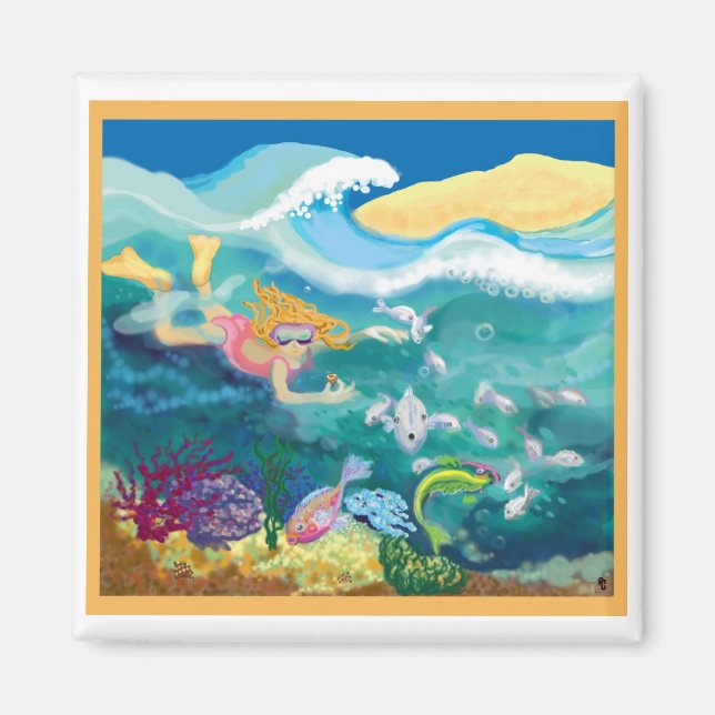 Imã Nadação em mares tropicais (Frente)