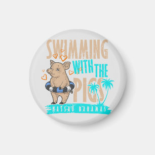 Imã Nadando Nassau Bahamas Cruzeiro de Férias de Magne