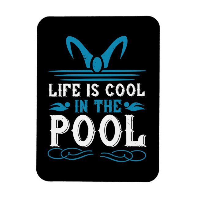 Ímã Nadar - A vida é legal na piscina (Vertical)