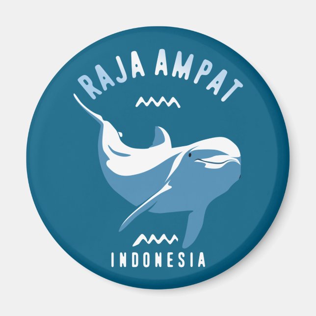 Imã Nadar com golfinhos em Raja Ampat (Frente)