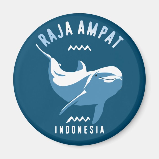 Imã Nadar com golfinhos em Raja Ampat (Frente)