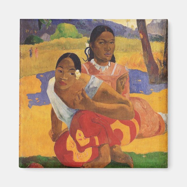 Imã "Nafea Faa Ipoipo" - Paul Gauguin (Frente)
