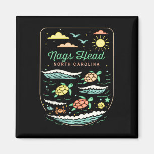 Imã Nags Head Nc Férias de Praia Fofas Amante de Tarta