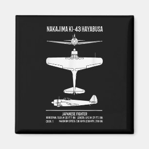 Imã Nakajima Ki-43 Hayabusa Plane de Combate Japonês