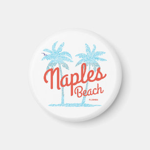 Imã Náles Beach Florida USA Vintage Coral Type Palms