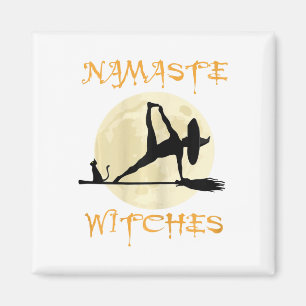 Imã Namaste Bruxas - Yoga de Halloween para Mulheres