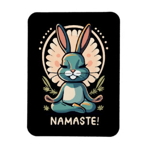 Ímã namaste coelho yoga coelho meditação