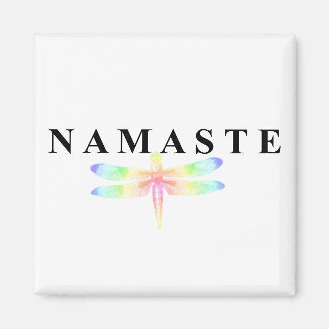 Imã Namaste Dragonfly Square (Frente)