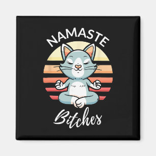 Imã Namaste É Yoga Sarcástico Camisa de Meditação Engr