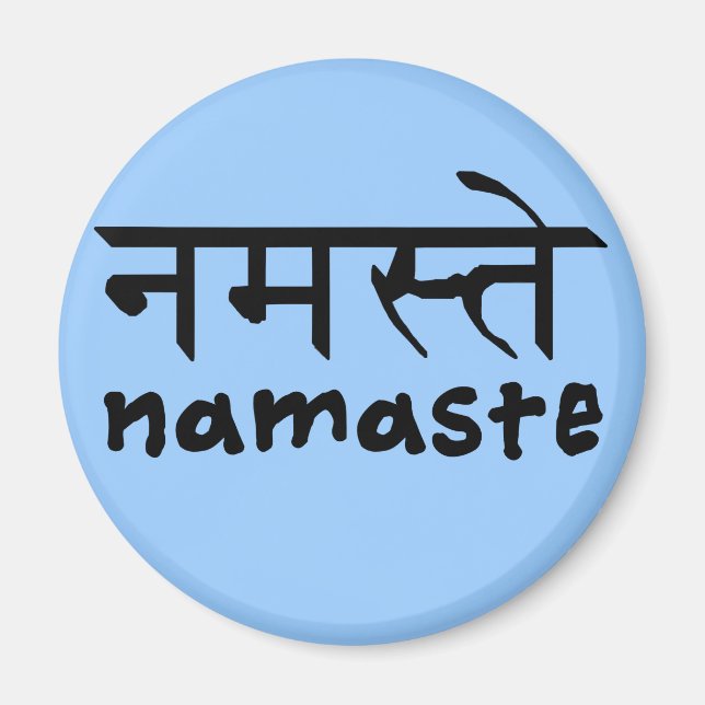 Imã Namaste em inglês e hindi (Frente)